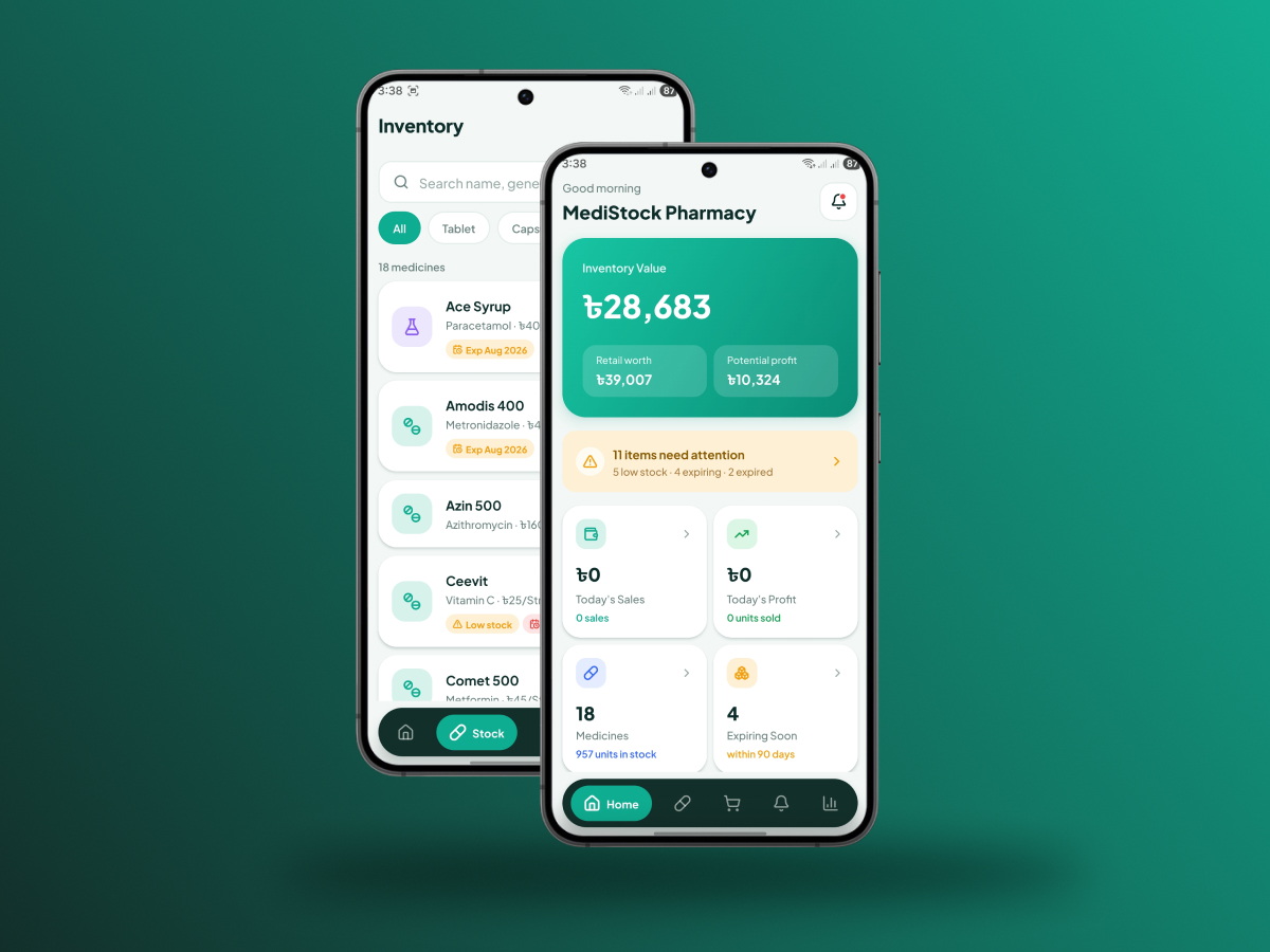 MediStock — ফার্মেসি স্টক